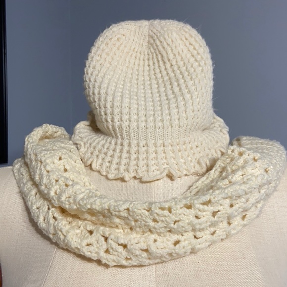 Accessories - Vintage Knit Hat and Handmade Scarf
